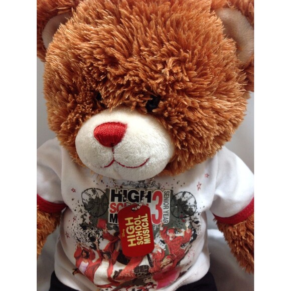 Build a Bear Disney High School Musical 3 Senior Year Plush BAB w/ Shirt Dog Tag - Picture 2 of 8